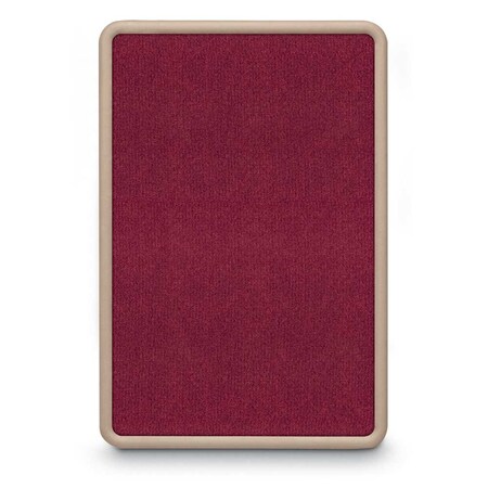 United Visual Products Sliding Door Indoor Enclosed Corkboard, 7 UV9003ACS-GOLD-PUMICE